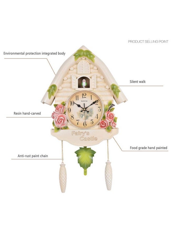Three Secondz Cuckoo Bird Wall Clock with Fixed Door Does not Open or Close for Children's Bedroom Size 60cm x 15cm x 36cm (BD56) - Image 3