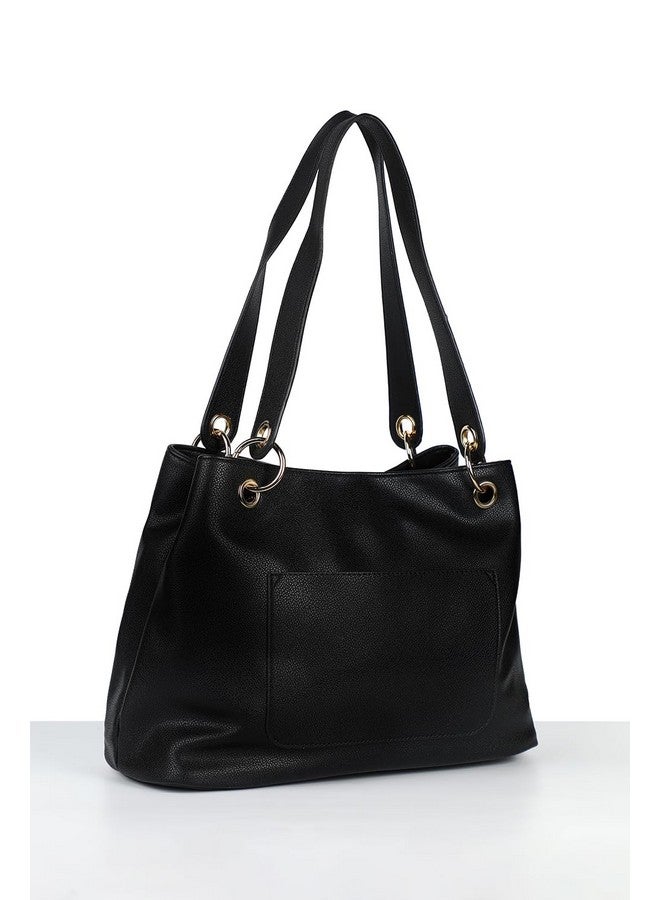 Allen Solly حقيبة كتف نسائية من ألين سولي، سوداء - Image 3