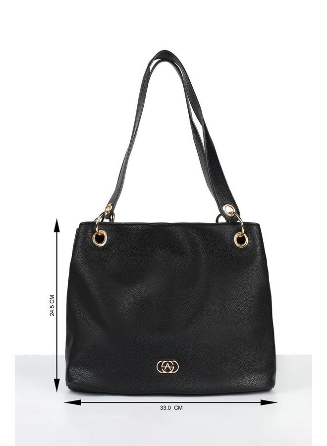 Allen Solly حقيبة كتف نسائية من ألين سولي، سوداء - Image 4