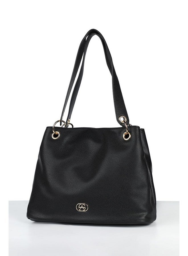 Allen Solly حقيبة كتف نسائية من ألين سولي، سوداء - Image 2