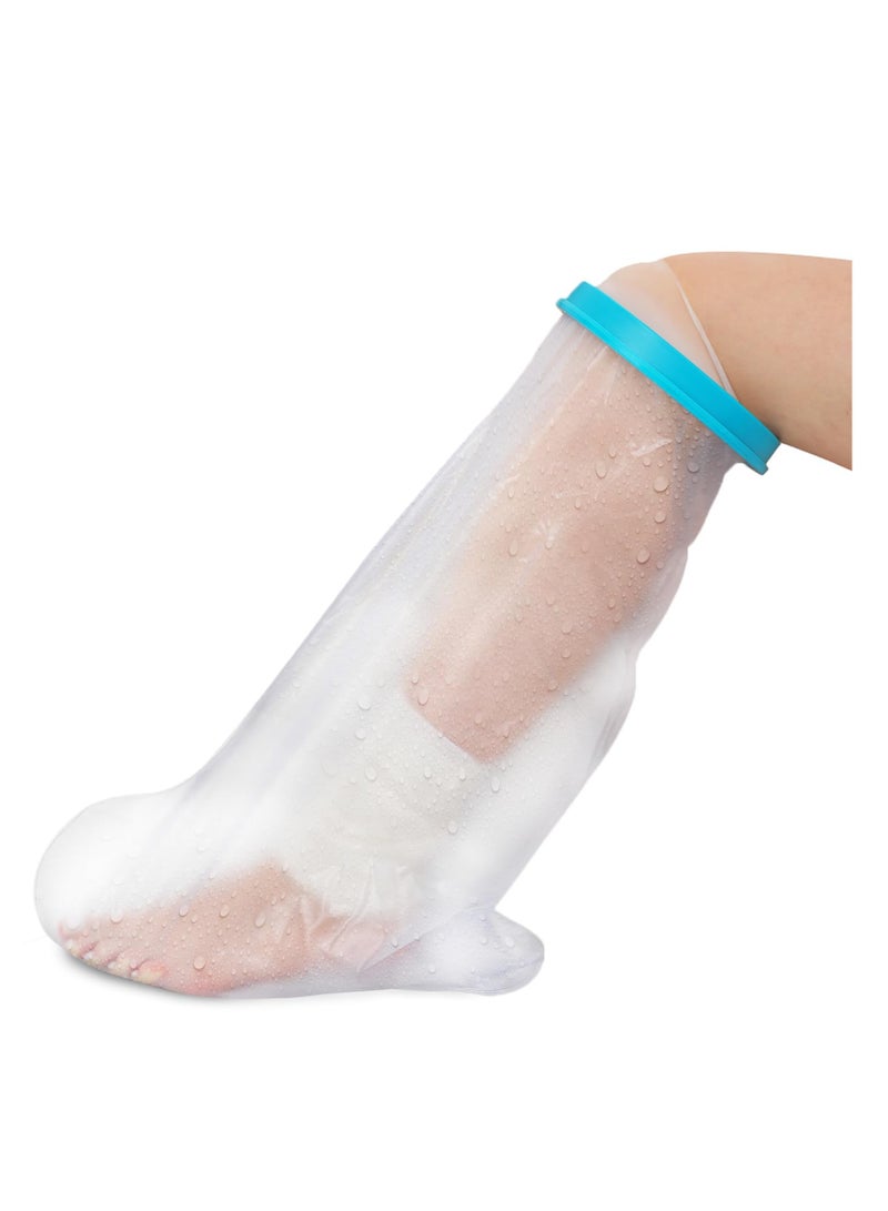 XiuWoo Large Cast Cover for Shower Leg ,Waterproof Cast Cover for foot , Leg Cast Covers for Shower Adult Reusable Boot and Cast Protector with Water-Tight Sealing, Keeps Wounds Dry - Image 1