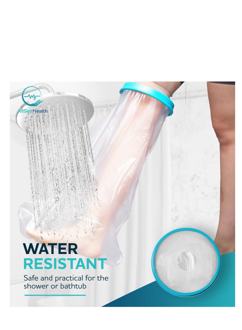 XiuWoo Large Cast Cover for Shower Leg ,Waterproof Cast Cover for foot , Leg Cast Covers for Shower Adult Reusable Boot and Cast Protector with Water-Tight Sealing, Keeps Wounds Dry - Image 3