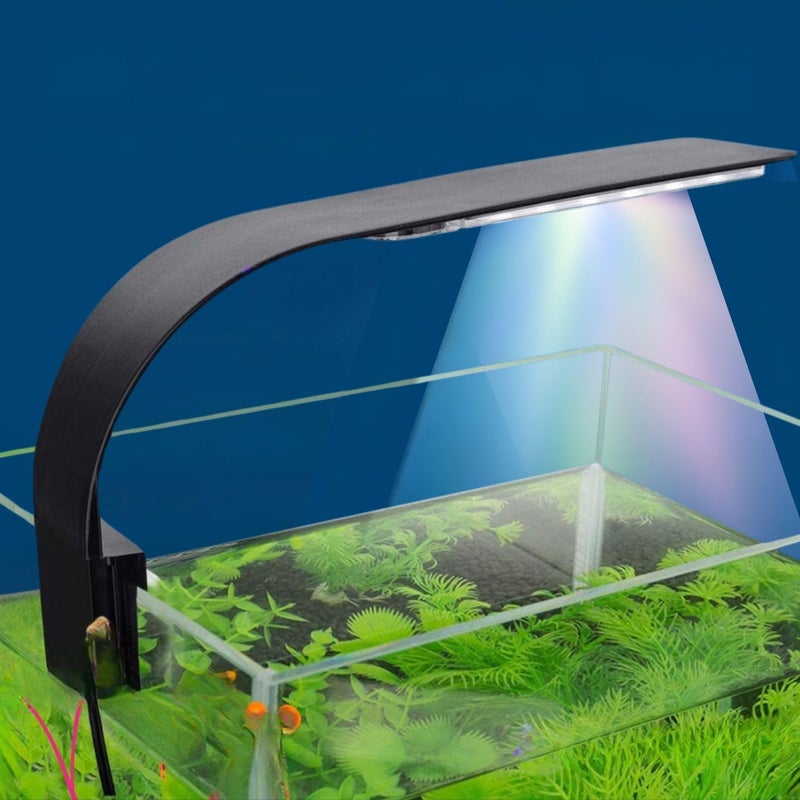 VAYINATO M-280 (Wrgb) ضوء LED سوبر سليم لحوض السمك مناسب للنباتات في حوض 1~3 أقدام إضاءة نمو مبتكرة مصباح مثبت، كهربائي سلكي، أسود من بيتزلايف وورلد - Image 1