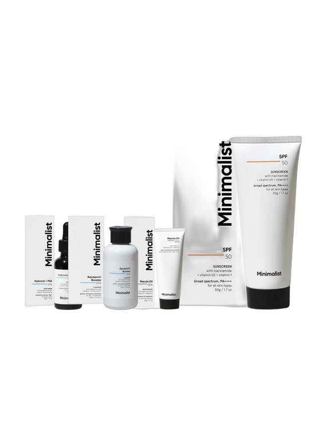 منيماليست مجموعة العناية بالبشرة الجافة والمرطبة لإصلاح الحاجز - Image 1