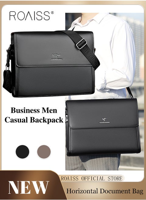 Men Business Briefcase Versatile Shoulder Bag for Men Ideal for Business and Casual Needs Lightweight with a Sleek Design Convenient Carry Handle