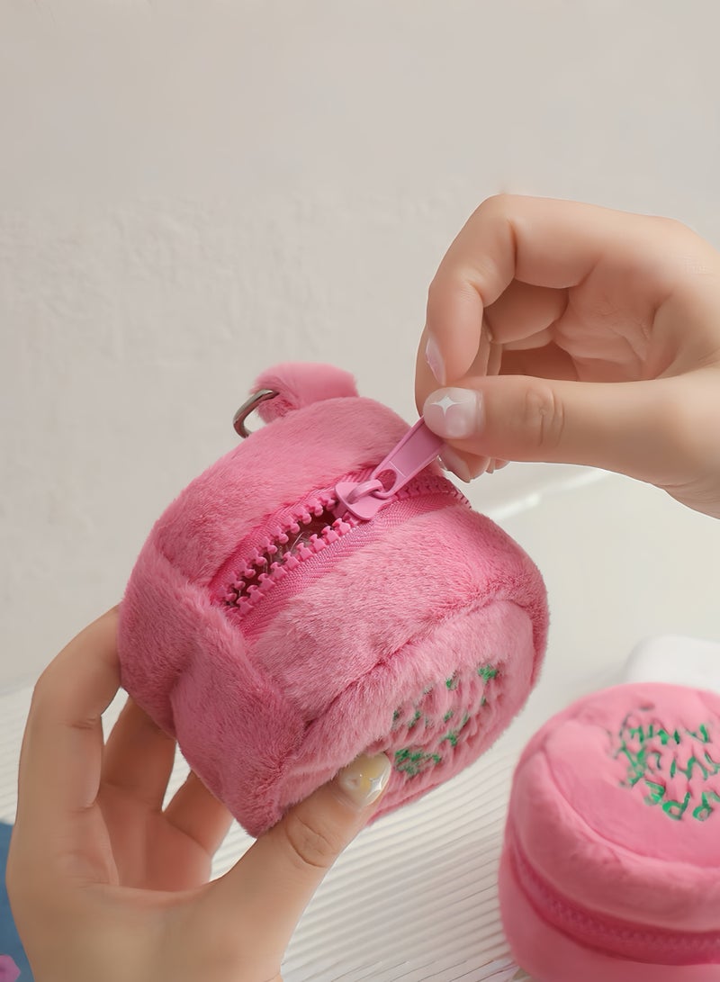 Paraphrase Cute Fluffy Coin Purse with Zipper – Soft and Portable Mini Pouch | Harry Potter Themed Keychain Wallet for Daily Use or Travel  - Image 3