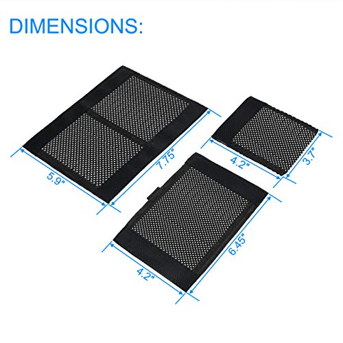 TXEsign Pack of 3 Sizes Hook and Loop Mesh Pockets Net Organizer for Securing Items in DSLR SLR Camera Insert/Video Bag - Image 2