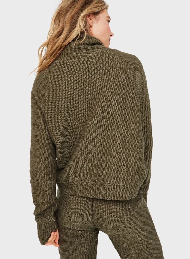 Aerie Mock Neck Sweatshirt
