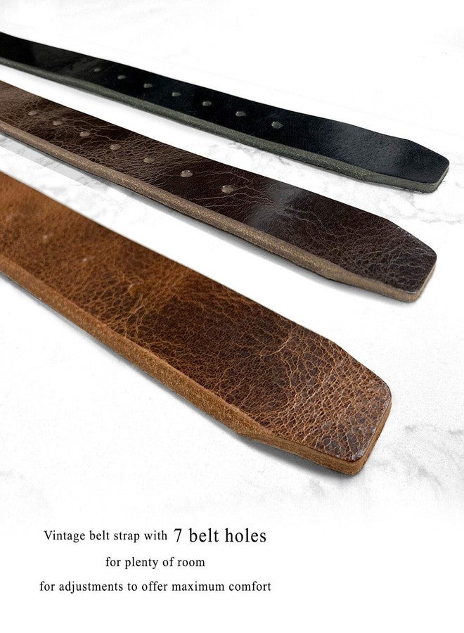 Belts.com BS304 Genuine Full Grain Vintage Leather Belt Strap with Snaps on 1-1/2"(38mm) wide (Tan, 34) - Image 3