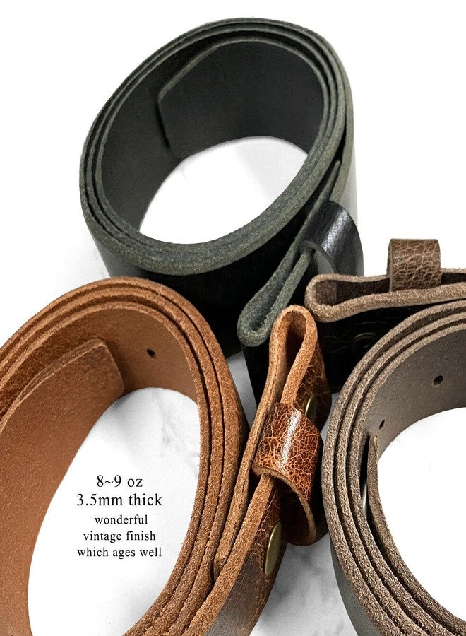 Belts.com BS304 Genuine Full Grain Vintage Leather Belt Strap with Snaps on 1-1/2"(38mm) wide (Tan, 34) - Image 5