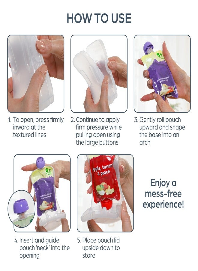 Dreambaby Pouch Pal - Baby Food Pouch Holder - No Squeeze and No Mess Container - Image 5