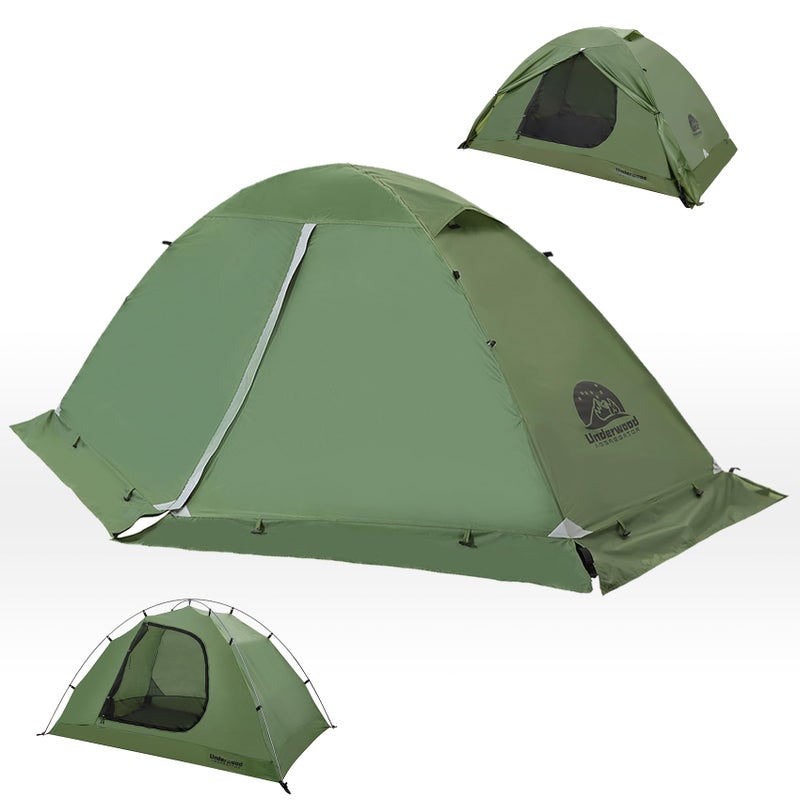 Underwood Aggregator 2-Person Backpacking Tent for 4-Season - Winter Waterproof Tent for One Person, Lightweight Camping Gear for Backpacking, Easy Set Up Cold Weather Essentials by Underwood Aggregator - Image 1