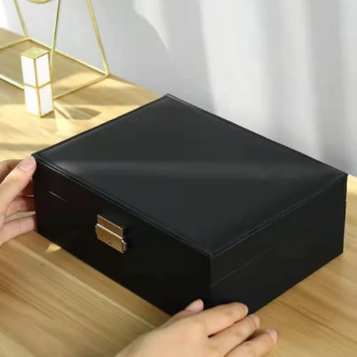 YouBella Jewellery Organisers Gifts Acrylic Portable Home Jwell organizer Storage Box Case with Dividers Container for Rings, Earrings, Necklace for Girls and Women (Black) - Image 3