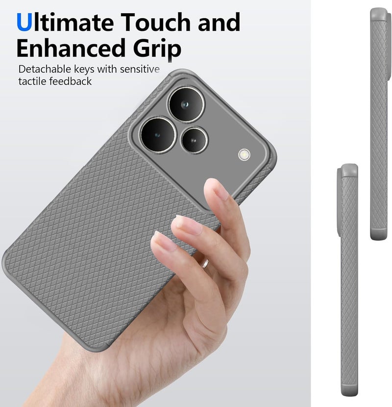 Jkobi Liquid Silicone Back Cover Case for Realme P4 Pro (Camera Protection | Side Grip Texture | Soft and Flexible) - Image 5