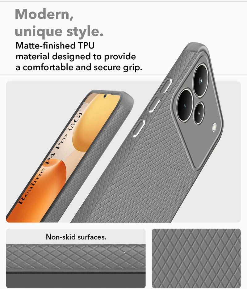 Jkobi Liquid Silicone Back Cover Case for Realme P4 Pro (Camera Protection | Side Grip Texture | Soft and Flexible) - Image 3