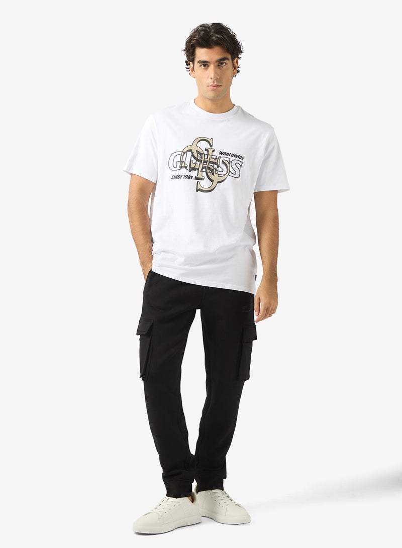 GUESS Short Sleeve Drop Shadow T-Shirt - Image 4