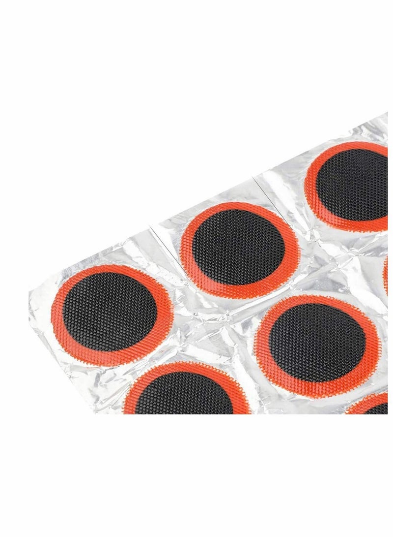 Y&D 48Pcs Square Patch + 48pcs Round Bike Tyre Repair Kits Inner Tube Puncture Kit Rubber Glue Tool Patches for Repairing  - Image 5