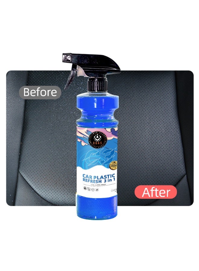 جومو ستور منظف وتجديد البلاستيك للسيارة 3 في 1 – للإطارات والبلاستيك والجلد – لمعان وحماية طويلة الأمد - Image 3
