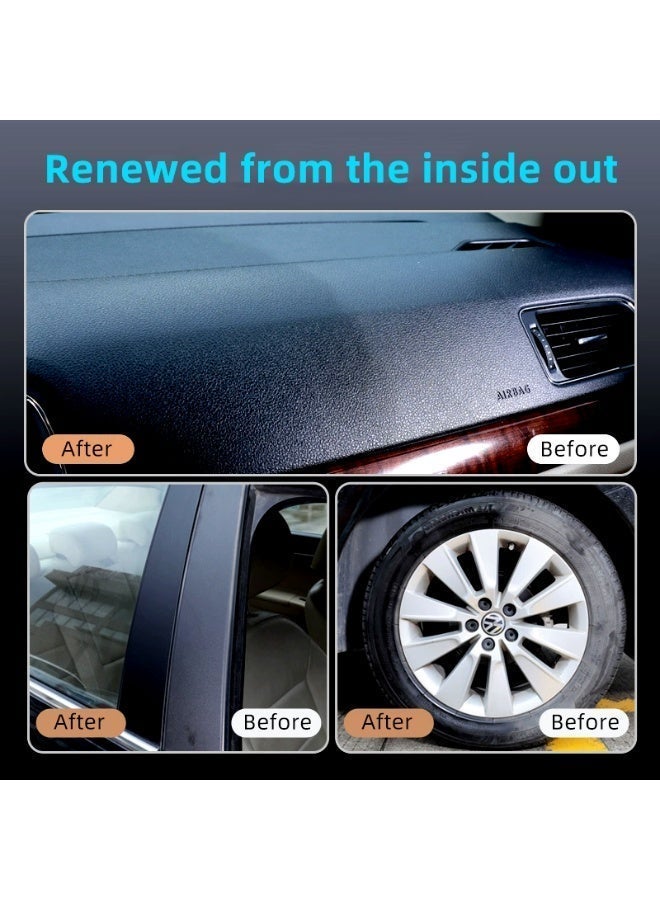 OGAS Car Plastic Refresh 3-in-1 – Tyre, Plastic & Leather Restorer Spray – Shine & Protection Formula – 120ml - Image 4
