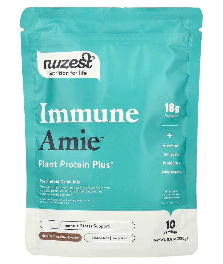 Nuzest Immune Amie™ Plant Protein Plus+ Natural Chocolate 8.8 oz (250 g)
