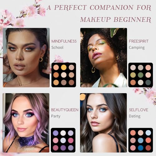 Color Nymph Makeup for Teens with Reusable Pink Handbag, All In One Girls Makeup Sets Makeup Kits for Girls Women with Eyeshadow Blushes Bronzer Highlighter Lipgloss - Image 4