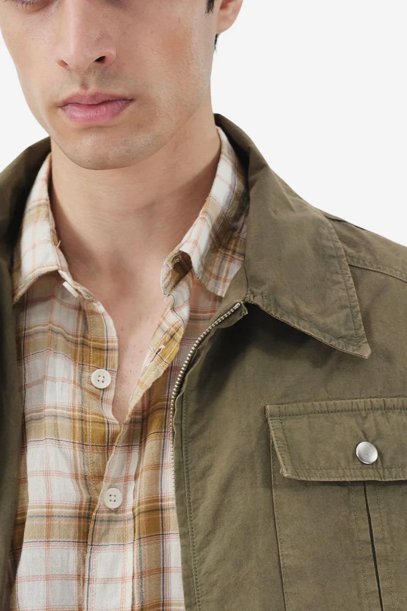 GIESTO Men's Cotton Poplin Zipper Vest