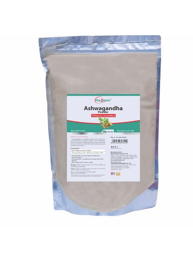 Way2Herbal Ashwagandha Powder (1 Kg Pack Of 1) - Image 1