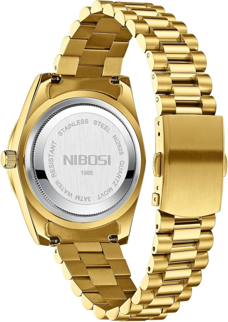 NIBOSI Men Watches Analog Quartz Stainless Steel Watches for men Waterproof Business Classic Desiger Wrist Watch Day&Date - Image 4