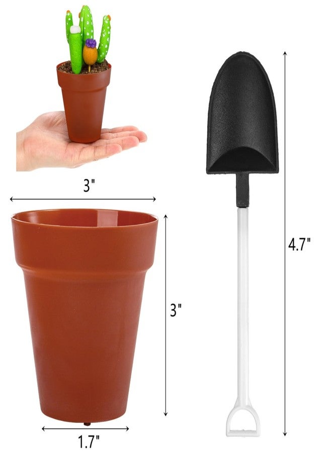 ZEAYEA 75 Pack Dessert Cups with Spoons, 6.7 oz Plastic Parfait Cups Appetizer Cups, Cute Mini Flowerpot Ice Cream Cups for Dirt Cake Fruit Trifles Mousse Pudding Yogurt - Image 2