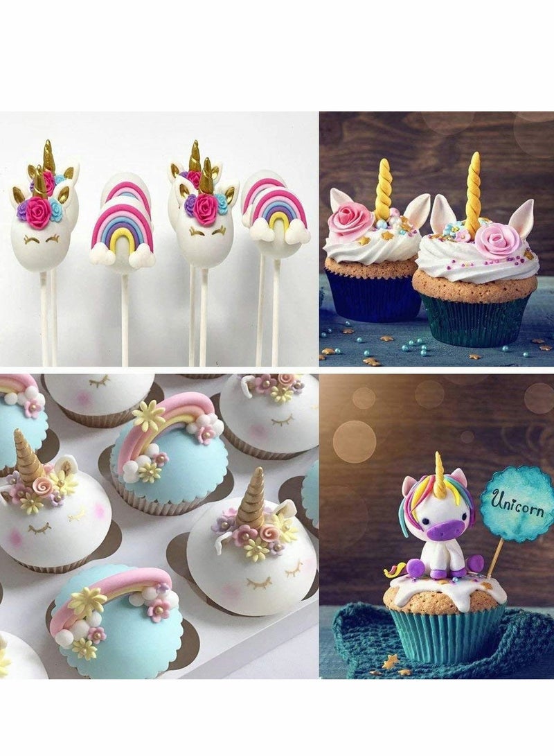 SOLARAE Mini Silicone Mould for Cupcake DIY Decorations Toppers Chocolate Kids Birthday Party - Image 2