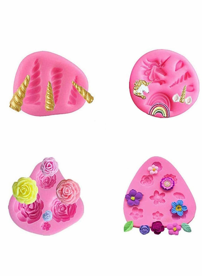 SOLARAE Mini Silicone Mould for Cupcake DIY Decorations Toppers Chocolate Kids Birthday Party - Image 1