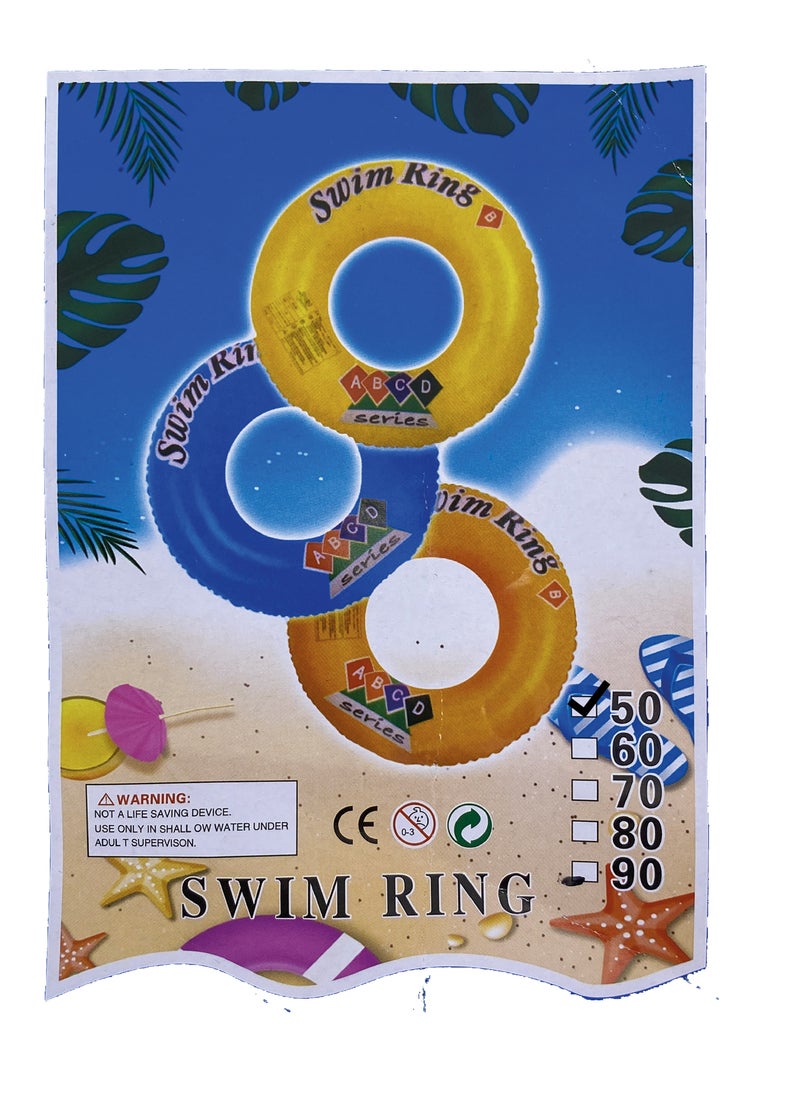Generic - Swimming float with a diameter of 50 cm, in three different colors, suitable for children from 2 to 3 years old - Image 1