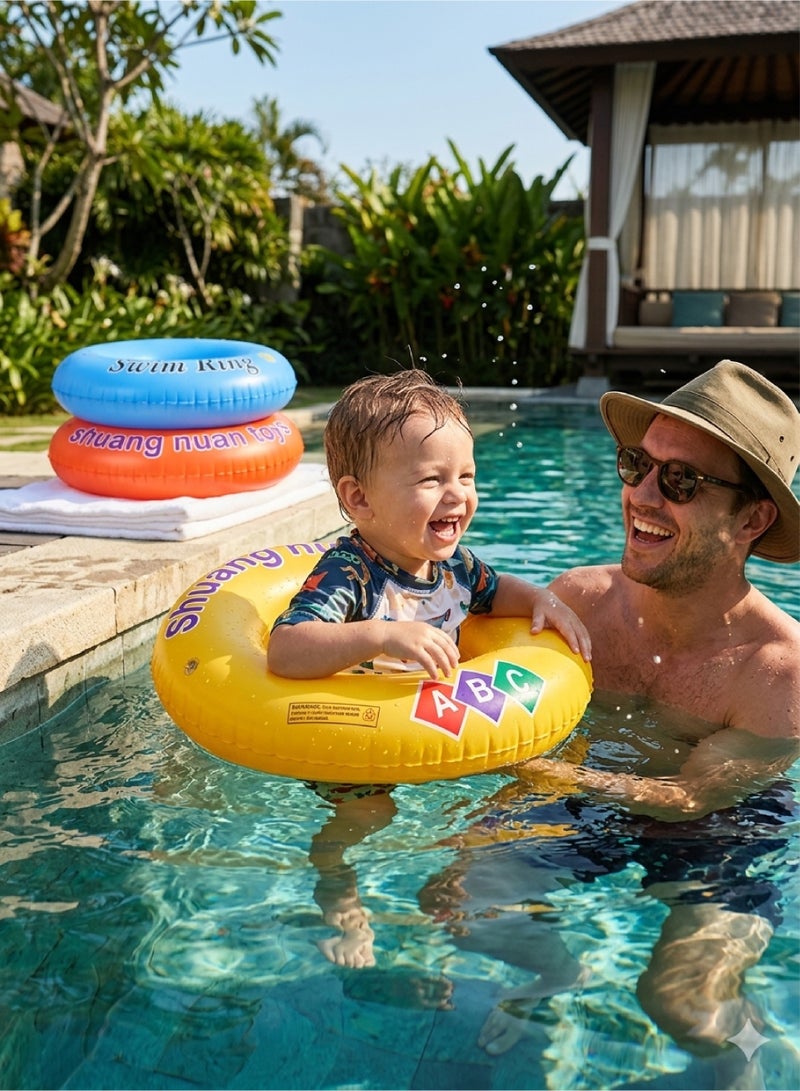 50cm Children's Swimming Float with a Colorful and Safe Design – Suitable for ages 2 to 3 years, giving your child a fun and safe swimming experience - Image 2