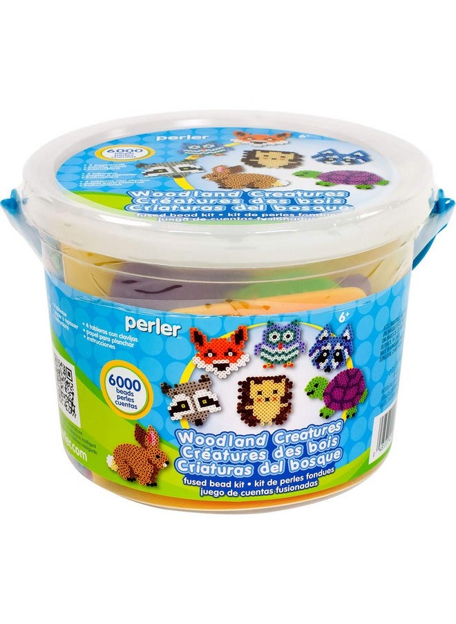Perler - Perler Woodland Creatures Fuse Bead Bucket Craft Activity Kit, 6006 pcs - Image 1