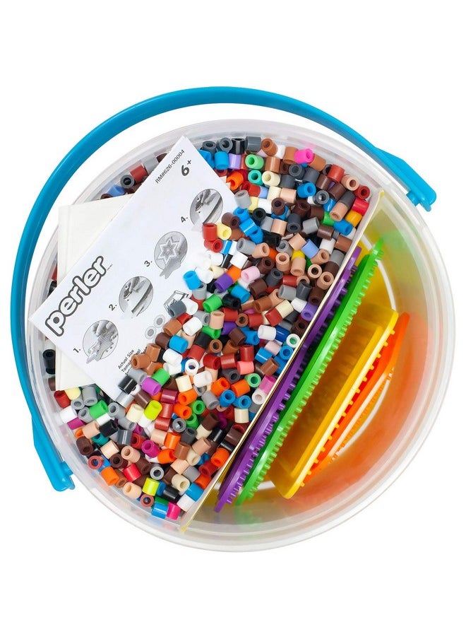 Perler - Perler Woodland Creatures Fuse Bead Bucket Craft Activity Kit, 6006 pcs - Image 1