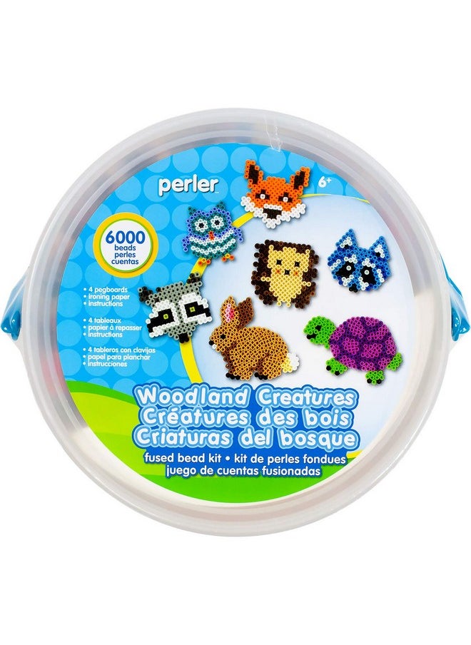 Perler - Perler Woodland Creatures Fuse Bead Bucket Craft Activity Kit, 6006 pcs - Image 1
