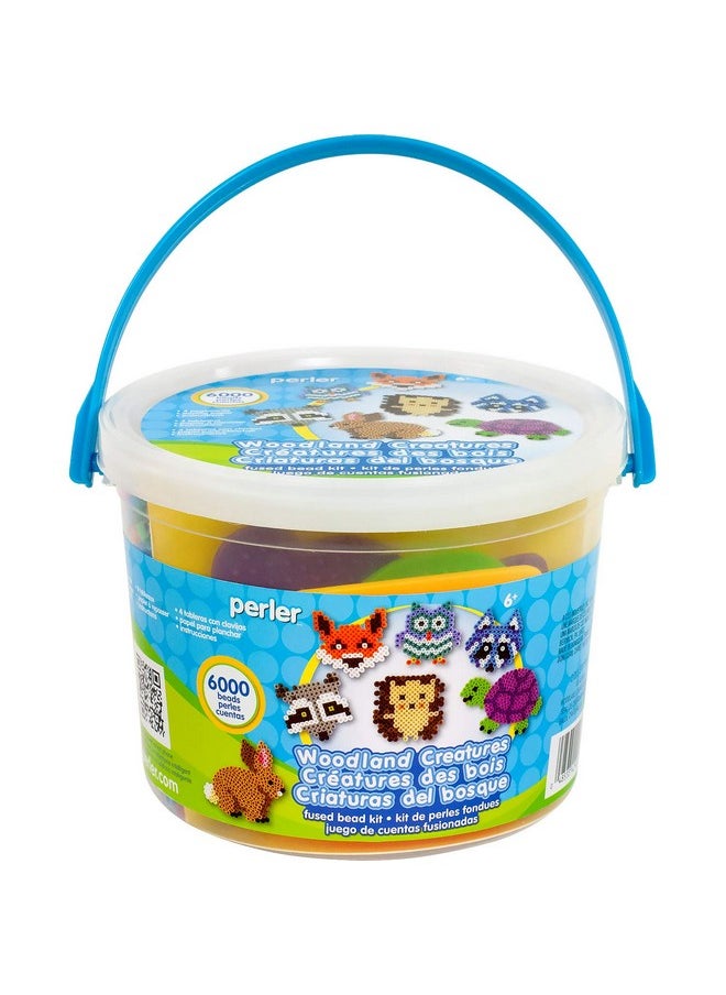 Perler - Perler Woodland Creatures Fuse Bead Bucket Craft Activity Kit, 6006 pcs - Image 1