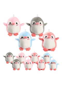 Y&D Plush Penguin Doll, Mini Cute Small Baby Stuffed Doll Keychain Holder Bag Pendant Party Favor Present Toys for Boys Girls 12Pcs  - Image 1