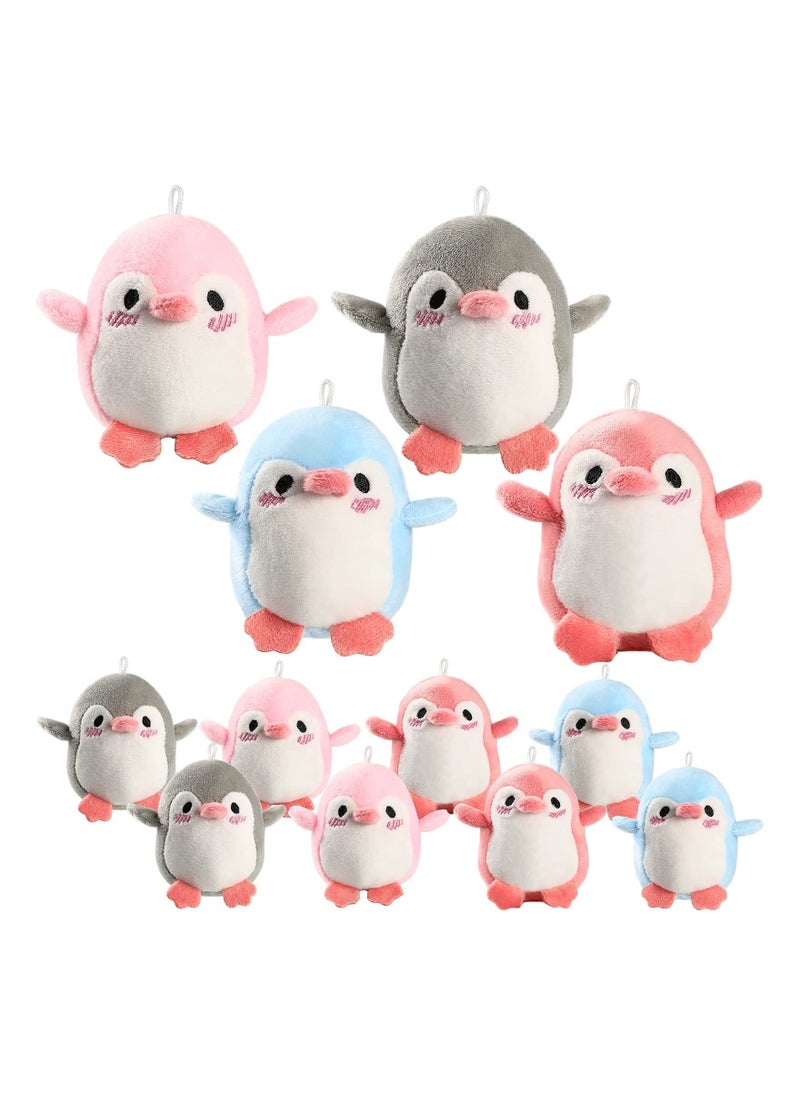 Y&D Plush Penguin Doll, Mini Cute Small Baby Stuffed Doll Keychain Holder Bag Pendant Party Favor Present Toys for Boys Girls 12Pcs  - Image 1