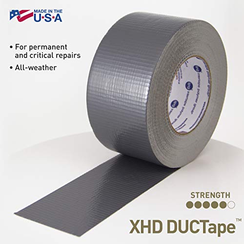 IPG XHD DUCTape, Extra Heavy Duty Duct Tape, 1.88" x 60 yd, Silver (Single Roll) - Image 2