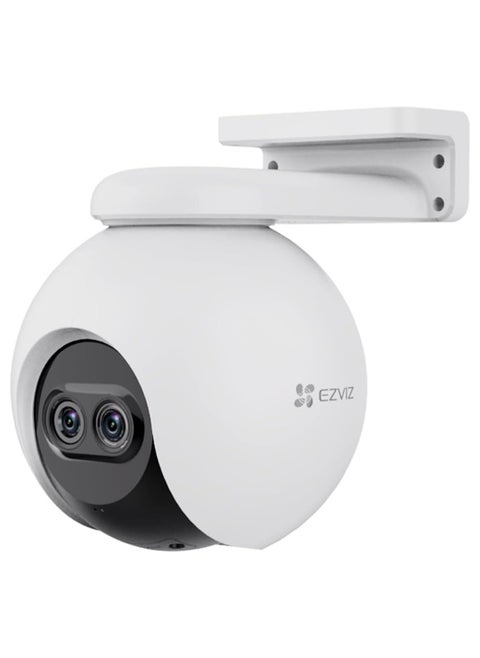 كاميرا أمان CB8، كاميرا واي فاي 2K CCTV مع بطارية، كاميرا IP خارجية خالية من الأسلاك مع صوت ثنائي الاتجاه، مقاومة للماء، PIR، كشف الحركة البشرية الذكية، عرض 360 درجة، تعمل مع اللوحة الشمسية وأليكسا