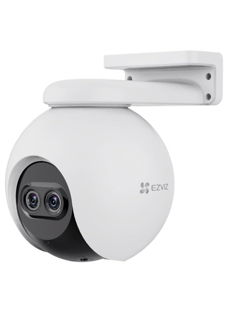 EZVIZ - كاميرا أمان CB8، كاميرا واي فاي 2K CCTV مع بطارية، كاميرا IP خارجية خالية من الأسلاك مع صوت ثنائي الاتجاه، مقاومة للماء، PIR، كشف الحركة البشرية الذكية، عرض 360 درجة، تعمل مع اللوحة الشمسية وأليكسا - Image 1