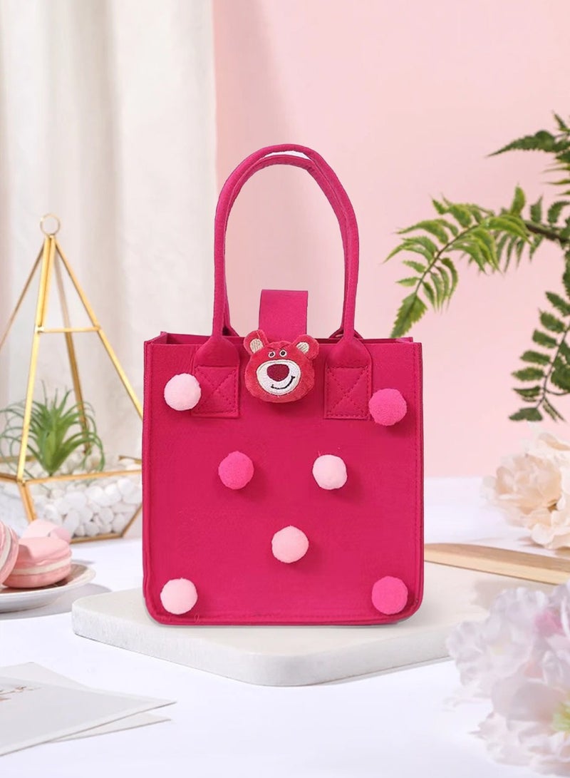BEIRUI Gift Bags, Children's Bags, Felt Tote Bags, Fashion Shopping Bags, Fashion Storage Bags, Suitable for Gift Giving, Shopping, Clothes Matching, Catering Bags, Children's Outing - Image 5