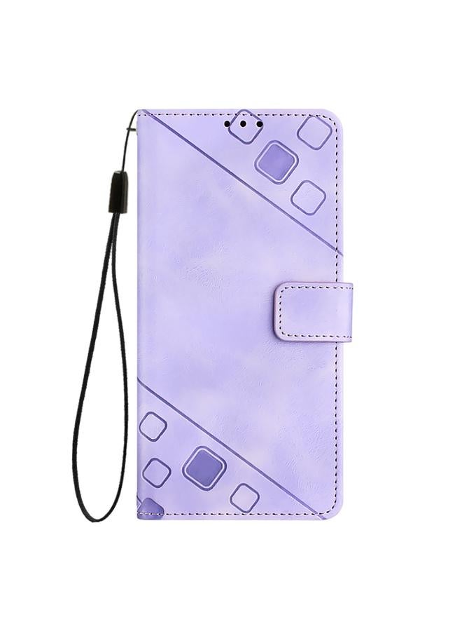 erorex Case For HMD Pulse Pro Skin-feel Embossed Leather Phone Case - Image 4