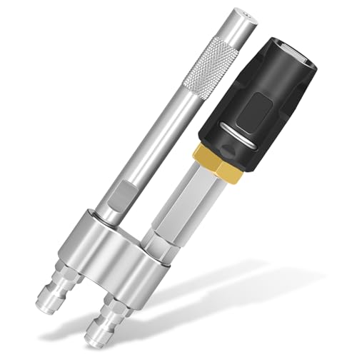 Bghdas M5 Twist Nozzle37 GPM Twoinone Adjustable Downstream Soft Wash Nozzle14 Quick Connect High Reach Spray NozzleAdjustable Shooter Tips - Image 1
