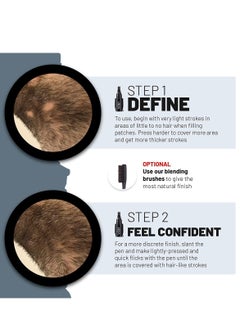 VOID Homme Men's Beard Filler Kit - Instant Beard Pencil & Liner, Waterproof Pen for Easy Beard Filling (Pack of 4, Black)  - Image 3