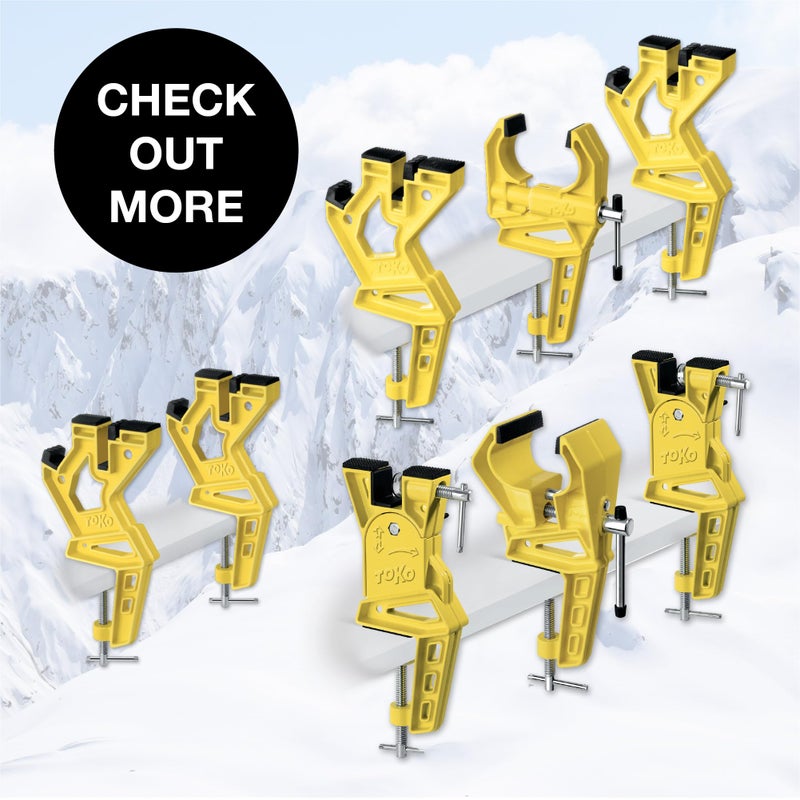Toko Freeride Ski Vise Grip For Tuning And Waxing - Secure No Slip Grip And Holding Position For Freestyle And Jumping Ski Edge Preparation - 3 Piece Set - Image 5