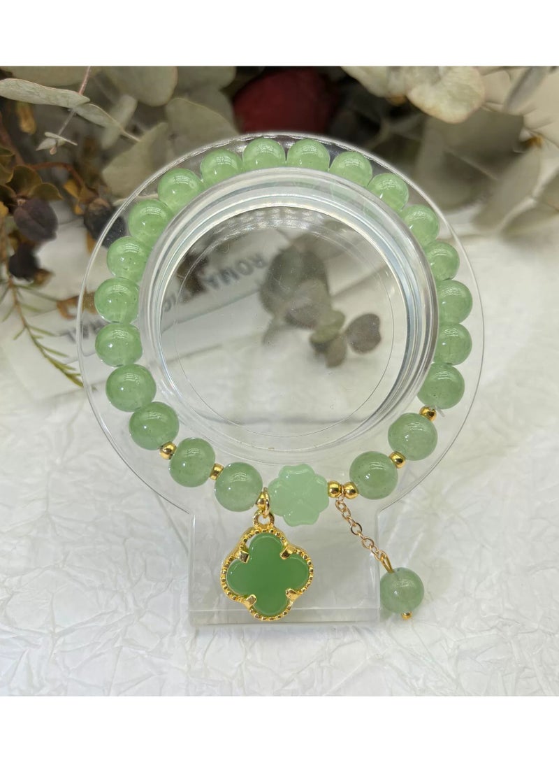 Goolsky Four-Leaf Clover Bracelet – Lucky Charm Accessory for Women | Minimalist Everyday Jewelry - Image 1