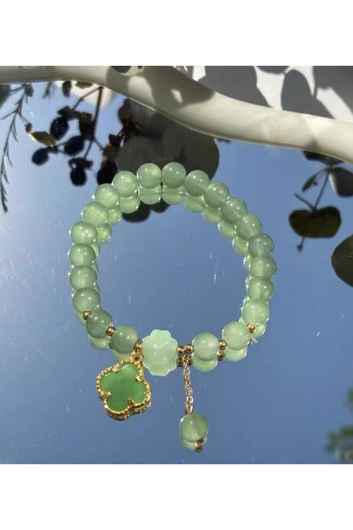 Goolsky Four-Leaf Clover Bracelet – Lucky Charm Accessory for Women | Minimalist Everyday Jewelry - Image 2