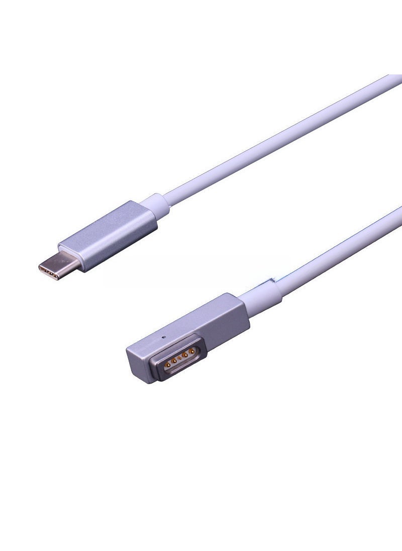 Arabest Applicable to Apple notebook power supply Typec to Magsafe1 L first generation magnetic transfer line PD fast charging line 